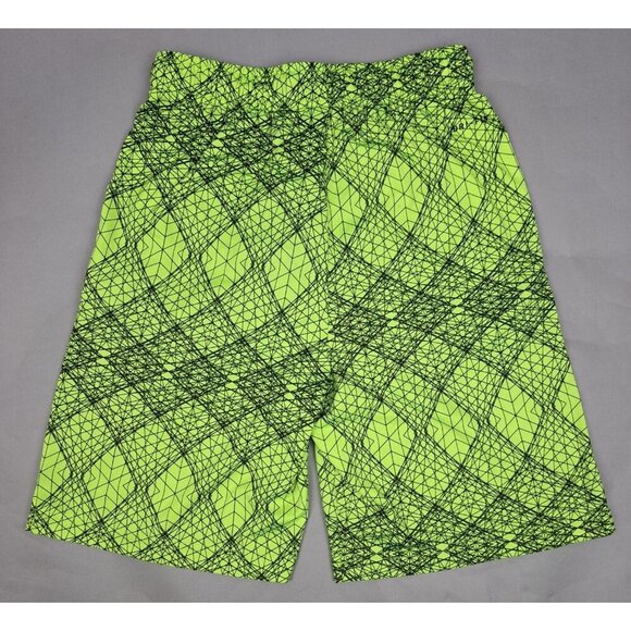Nike Dri-Fit Men's Mesh 9" Training Athletic Shorts Sz S Geometric Yellow Black - Picture 8 of 10